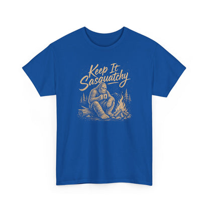 Keep It Sasquatchy T-Shirt - Cozy Campfire Bigfoot Graphic Tee