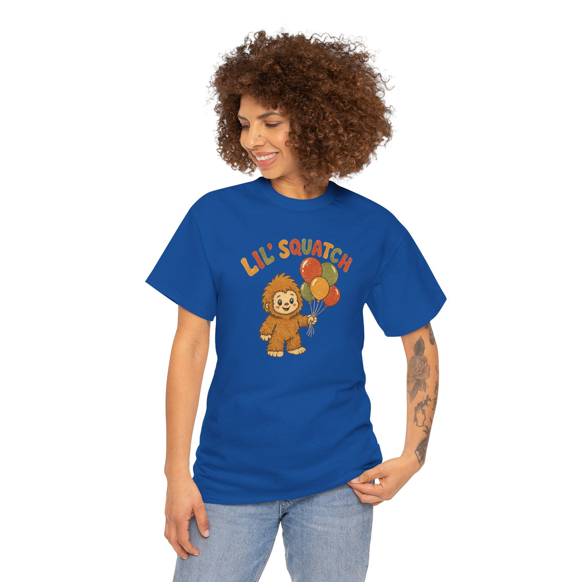 Lil' Squatch Birthday T-Shirt – Cute Baby Bigfoot Balloon Tee for Kids