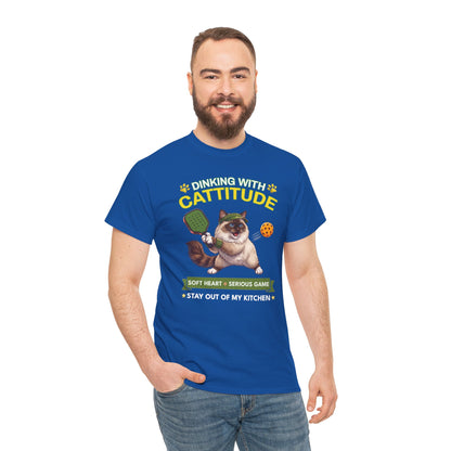 Ragdoll Cat Pickleball T-Shirt - Dinking With Cattitude Funny Shirt