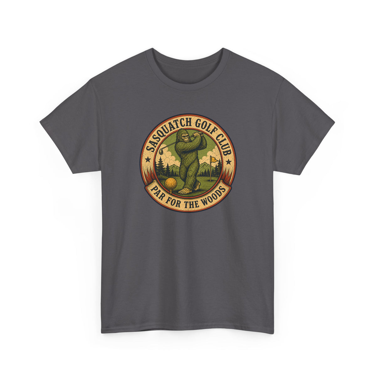 Sasquatch Golf Club T-Shirt - Funny Bigfoot Golfing Graphic Tee