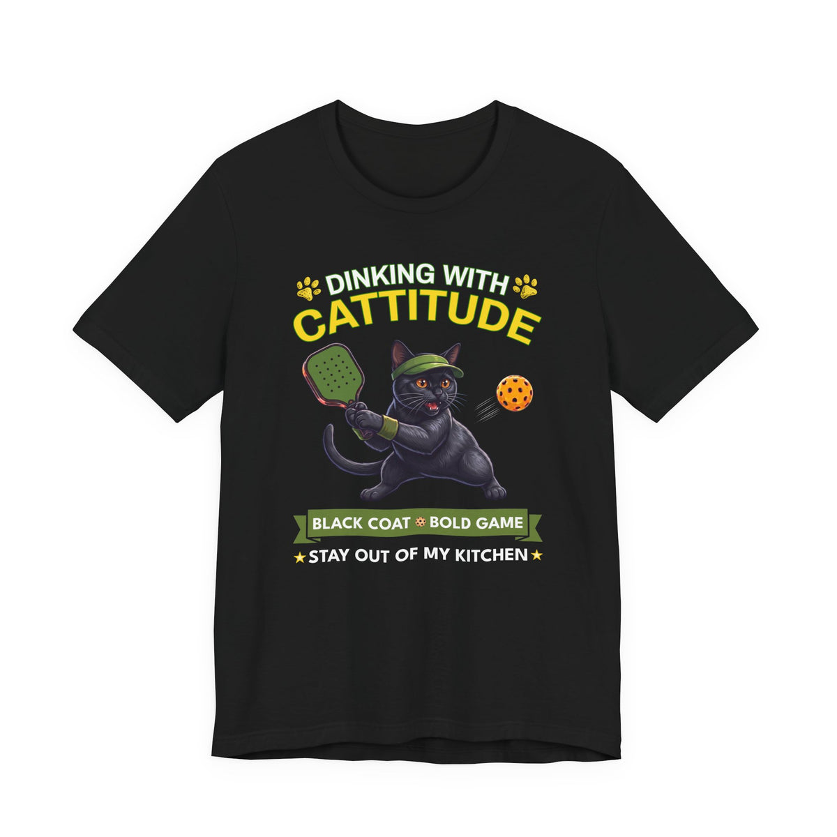 Bombay Cat Pickleball T-Shirt - Dinking With Cattitude Funny Shirt