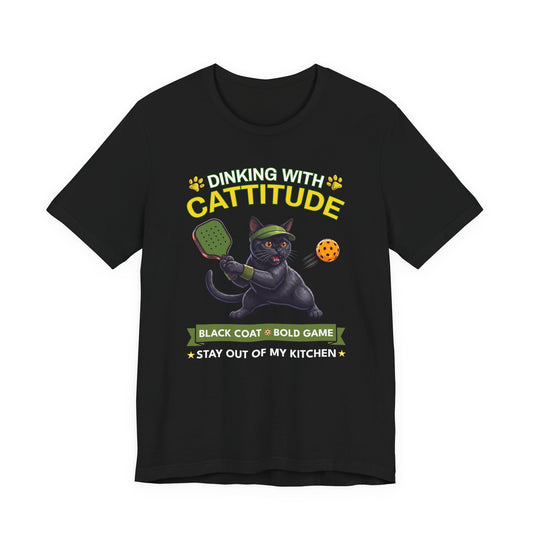 Bombay Cat Pickleball T-Shirt - Dinking With Cattitude Funny Shirt