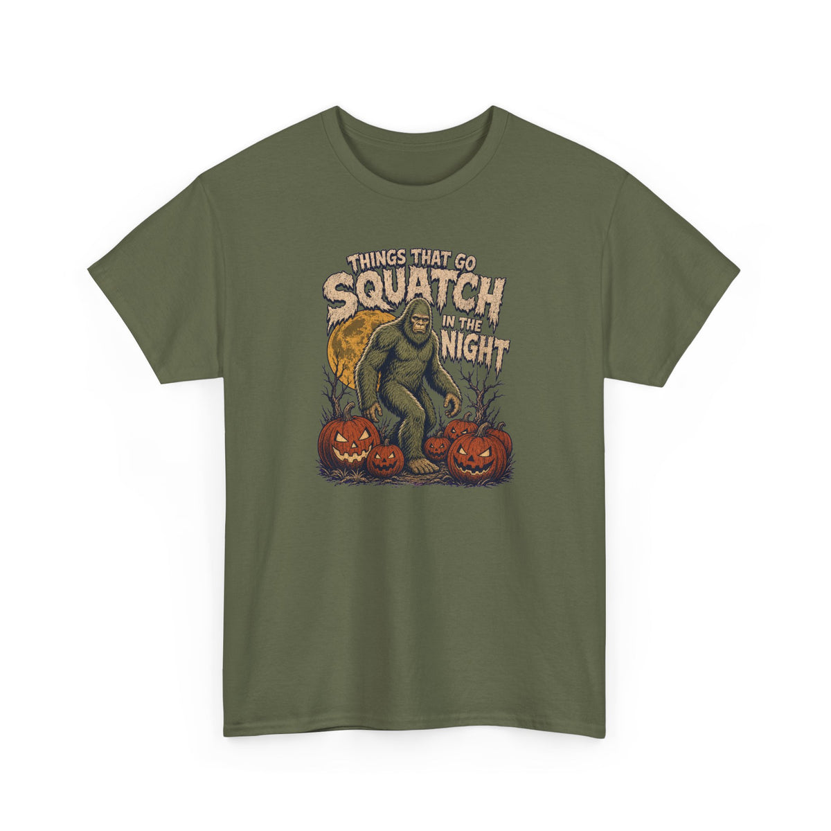 Things That Go Squatch In The Night T-Shirt - Bigfoot Halloween Tee