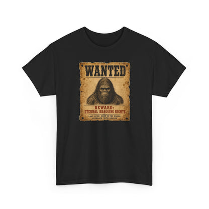 Wanted Bigfoot T-Shirt - Old West Reward Poster Graphic Tee