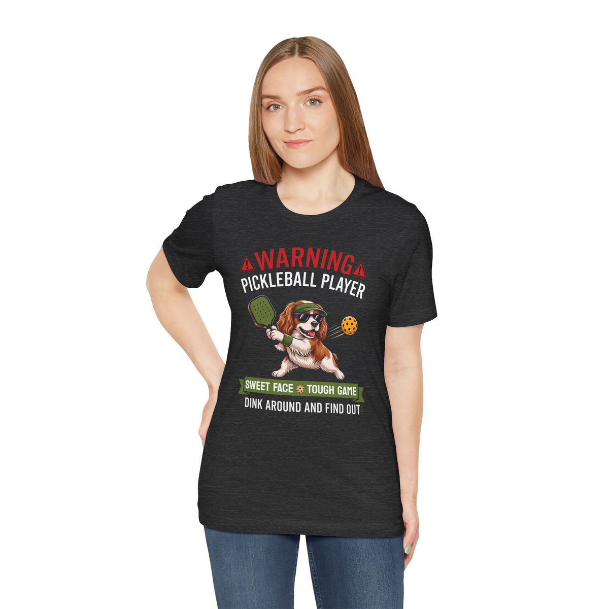 Cavalier King Charles Spaniel Pickleball T-Shirt - Dink Around And Find Out Funny Dog Shirt