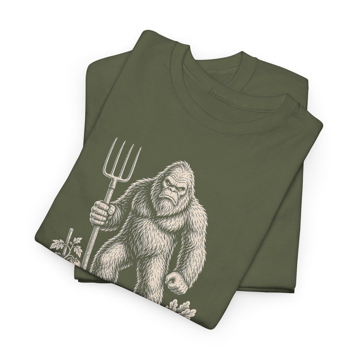 Stay Out Of My Garden T-Shirt - Funny Bigfoot Gardener Graphic Tee