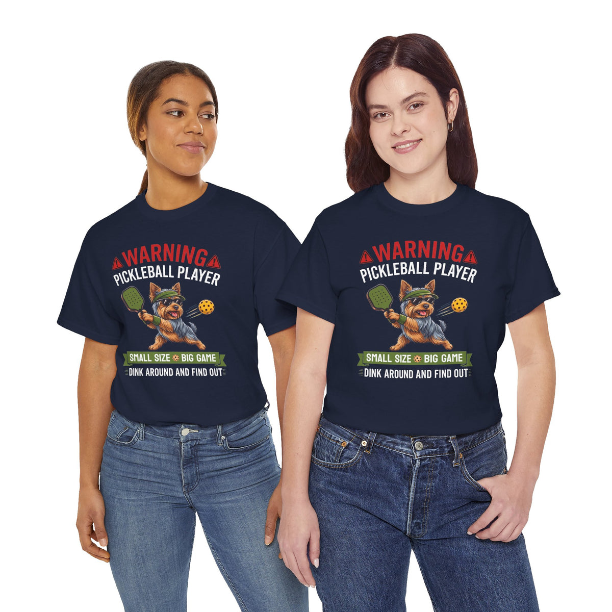 Yorkshire Terrier Dog Pickleball T-Shirt - Dink Around And Find Out Funny Dog Shirt