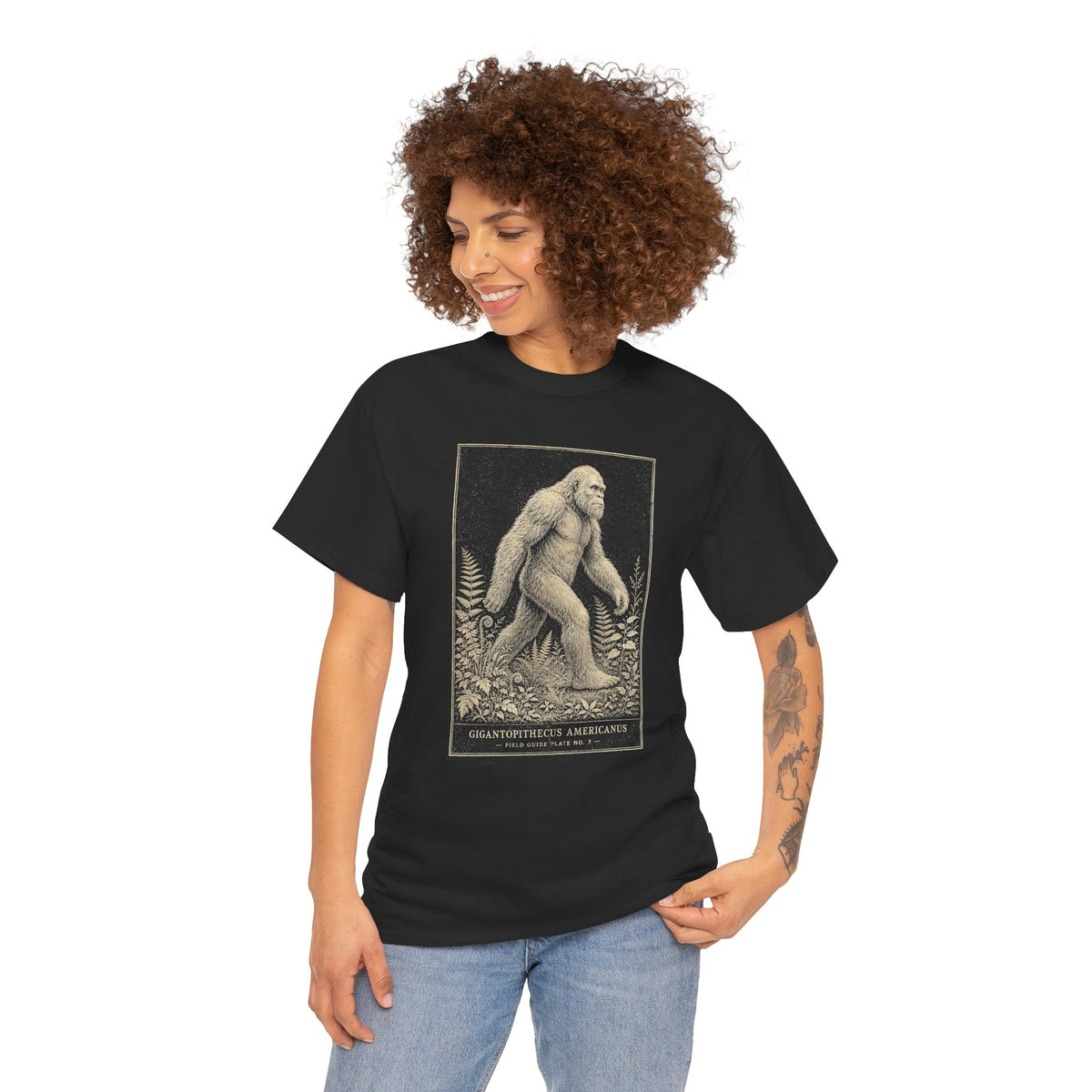 Sasquatch Field Guide T-Shirt - Vintage Naturalist Bigfoot Graphic Tee