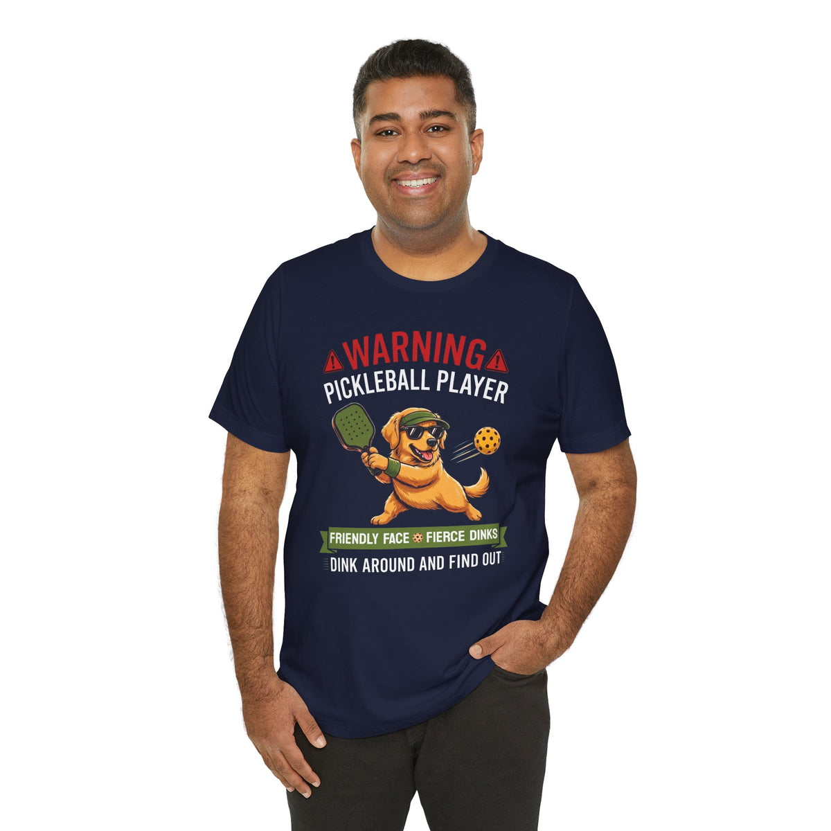 Golden Retriever Pickleball T-Shirt - Dink Around And Find Out Funny Dog Shirt