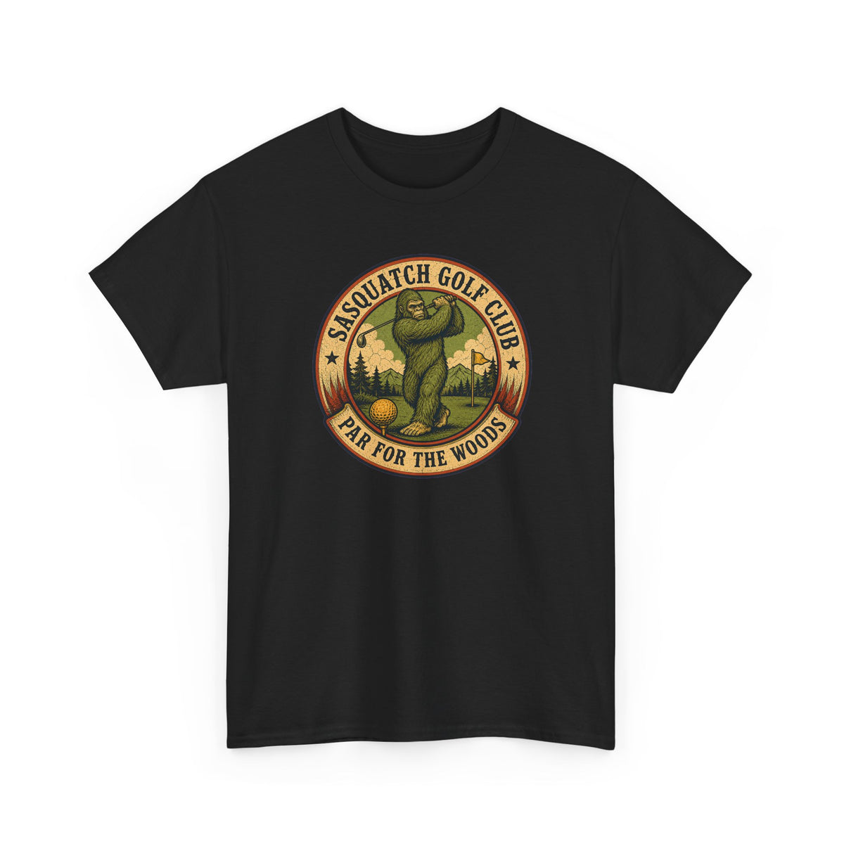 Sasquatch Golf Club T-Shirt - Funny Bigfoot Golfing Graphic Tee