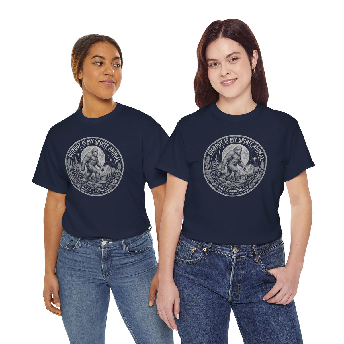Bigfoot Is My Spirit Animal T-Shirt - Wild & Unbothered Graphic Tee