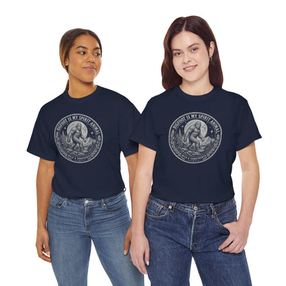 Bigfoot Is My Spirit Animal T-Shirt - Wild & Unbothered Graphic Tee