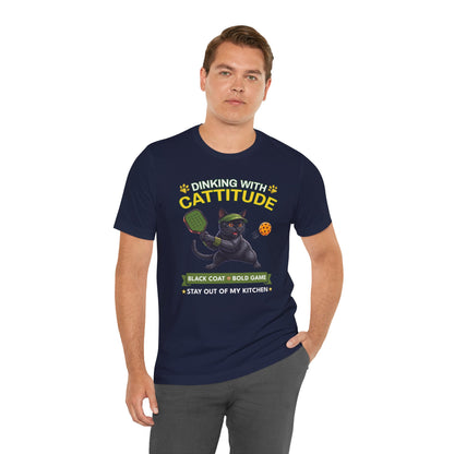 Bombay Cat Pickleball T-Shirt - Dinking With Cattitude Funny Shirt