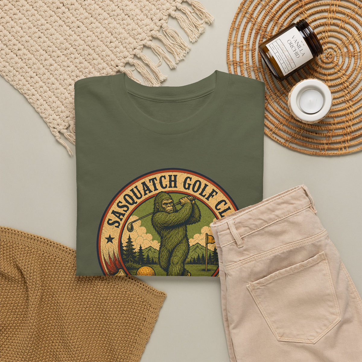 Sasquatch Golf Club T-Shirt - Funny Bigfoot Golfing Graphic Tee