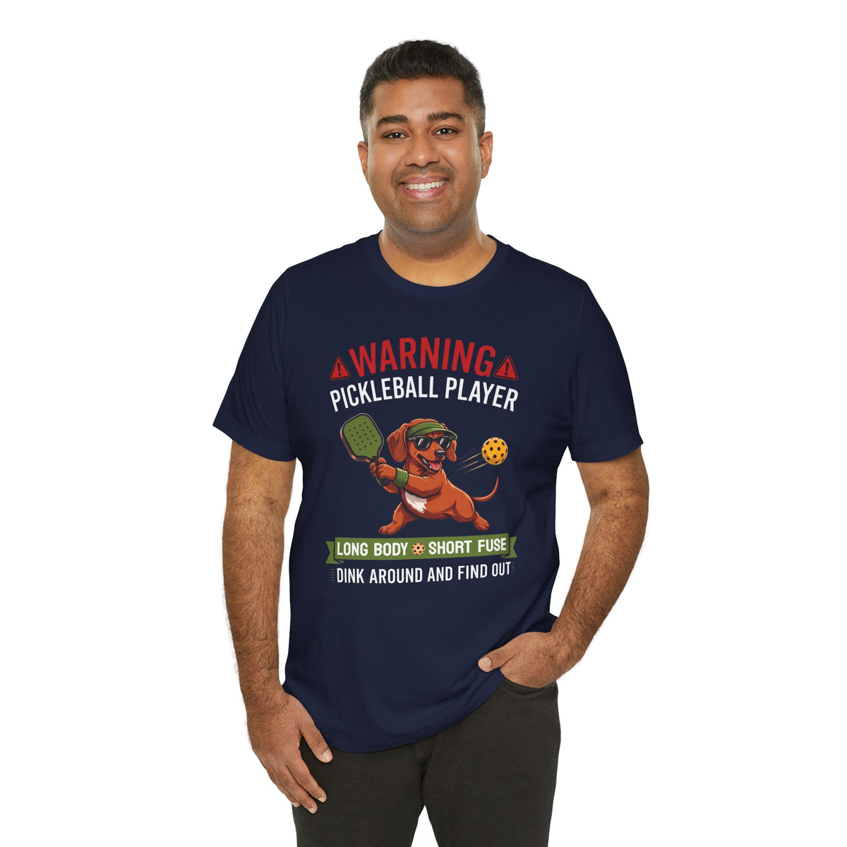 Dachshund Pickleball T-Shirt - Dink Around And Find Out Funny Dog Shirt