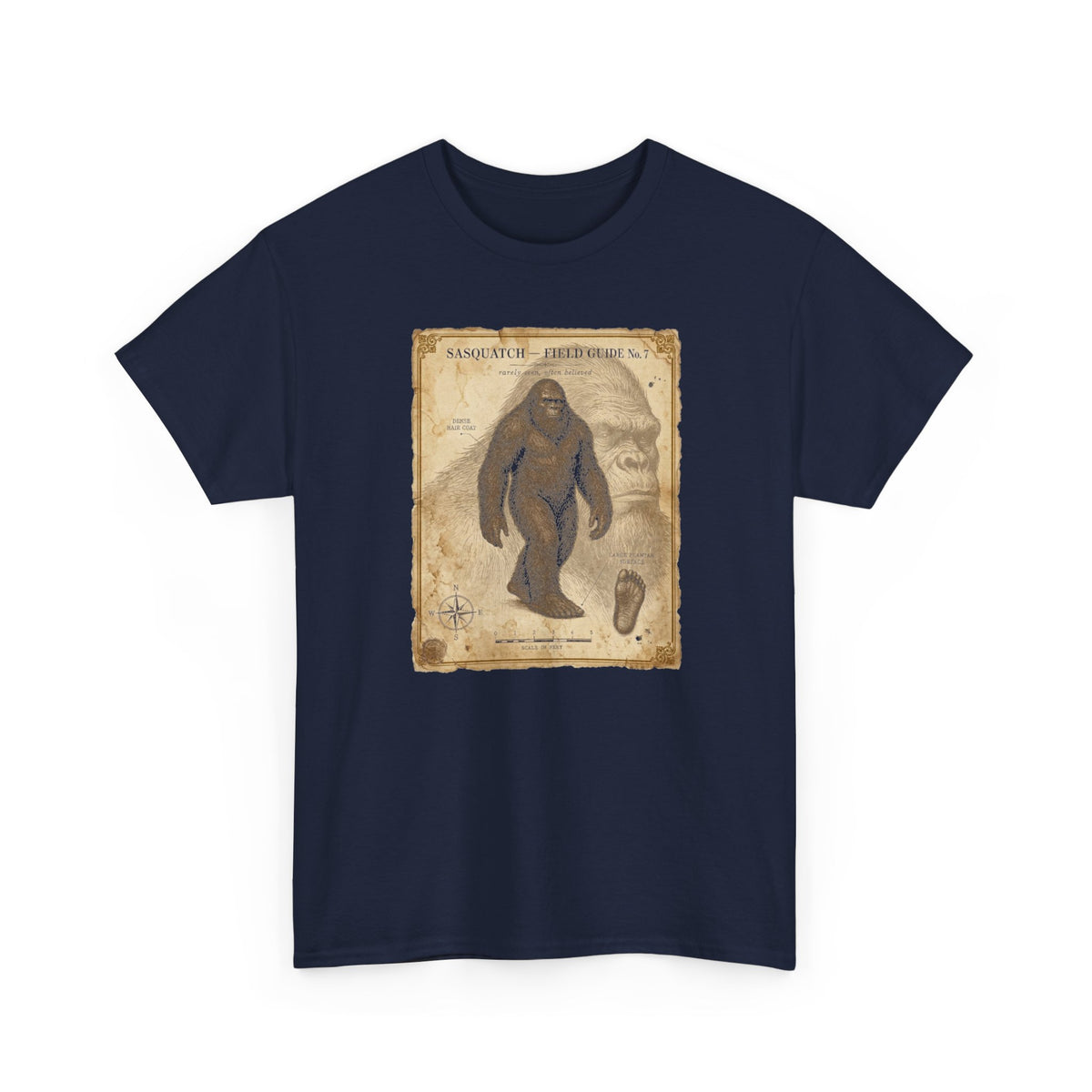 Sasquatch Species Study T-Shirt - Vintage Museum Field Guide Graphic Tee