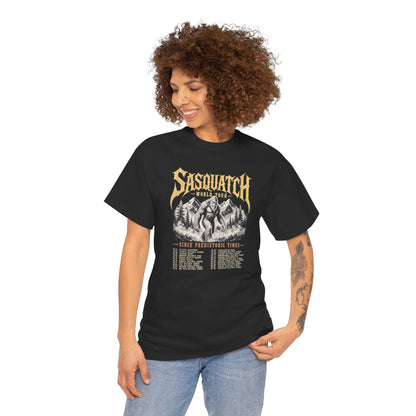 Sasquatch World Tour T-Shirt - Vintage Bootleg Band Tee Bigfoot Graphic