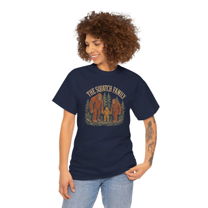 The Squatch Family T-Shirt - Vintage Bigfoot Family Graphic Tee
