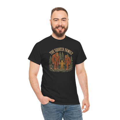 The Squatch Family T-Shirt - Vintage Bigfoot Family Graphic Tee