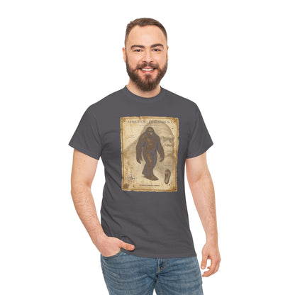 Sasquatch Species Study T-Shirt - Vintage Museum Field Guide Graphic Tee