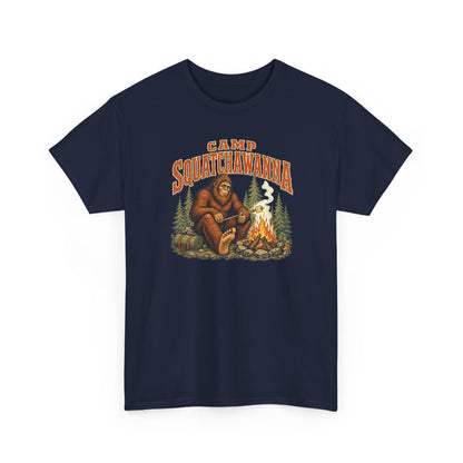 Camp Squatchawanna T-Shirt - Funny Bigfoot Campfire Graphic Tee
