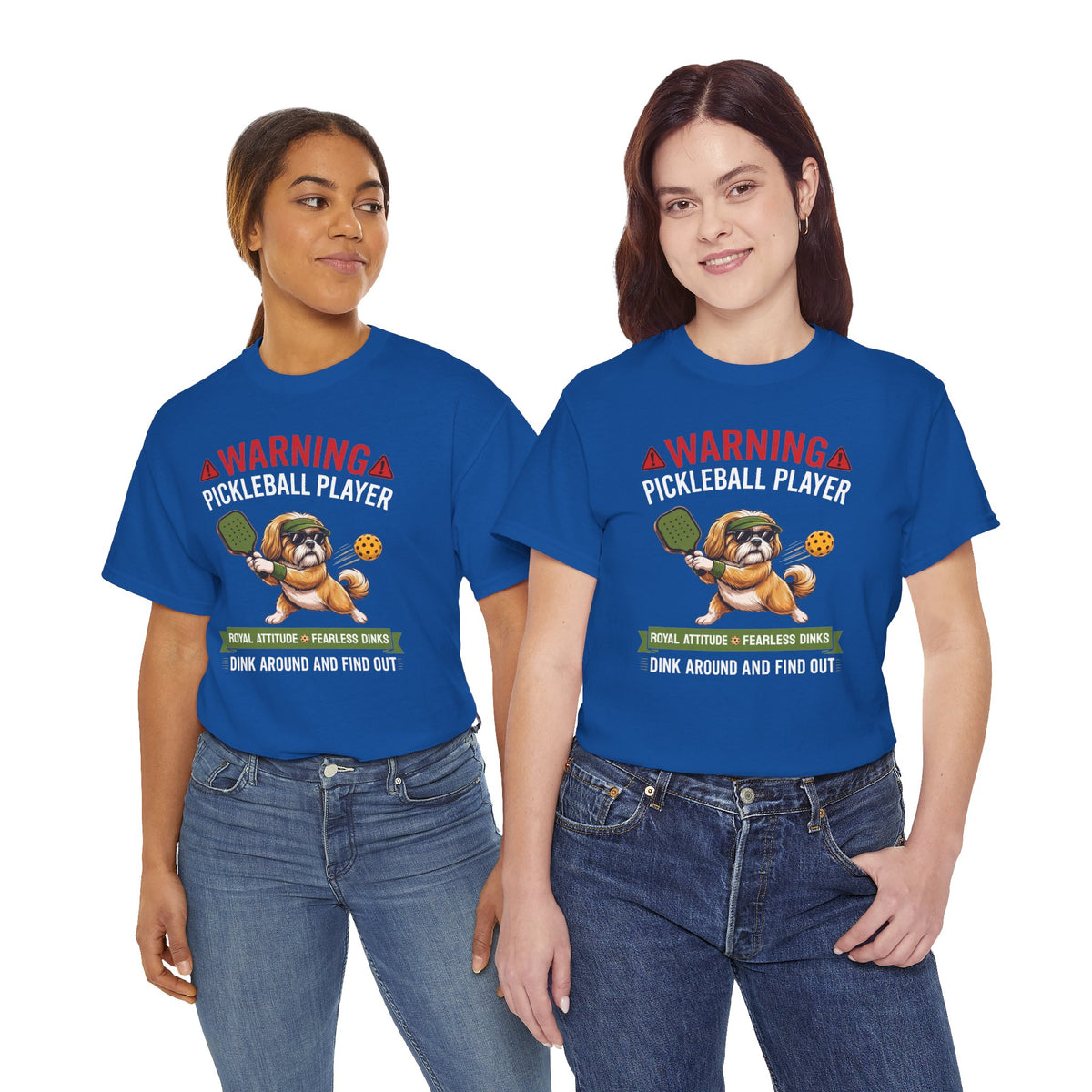 Shih Tzu Dog Pickleball T-Shirt - Dink Around And Find Out Funny Dog Shirt