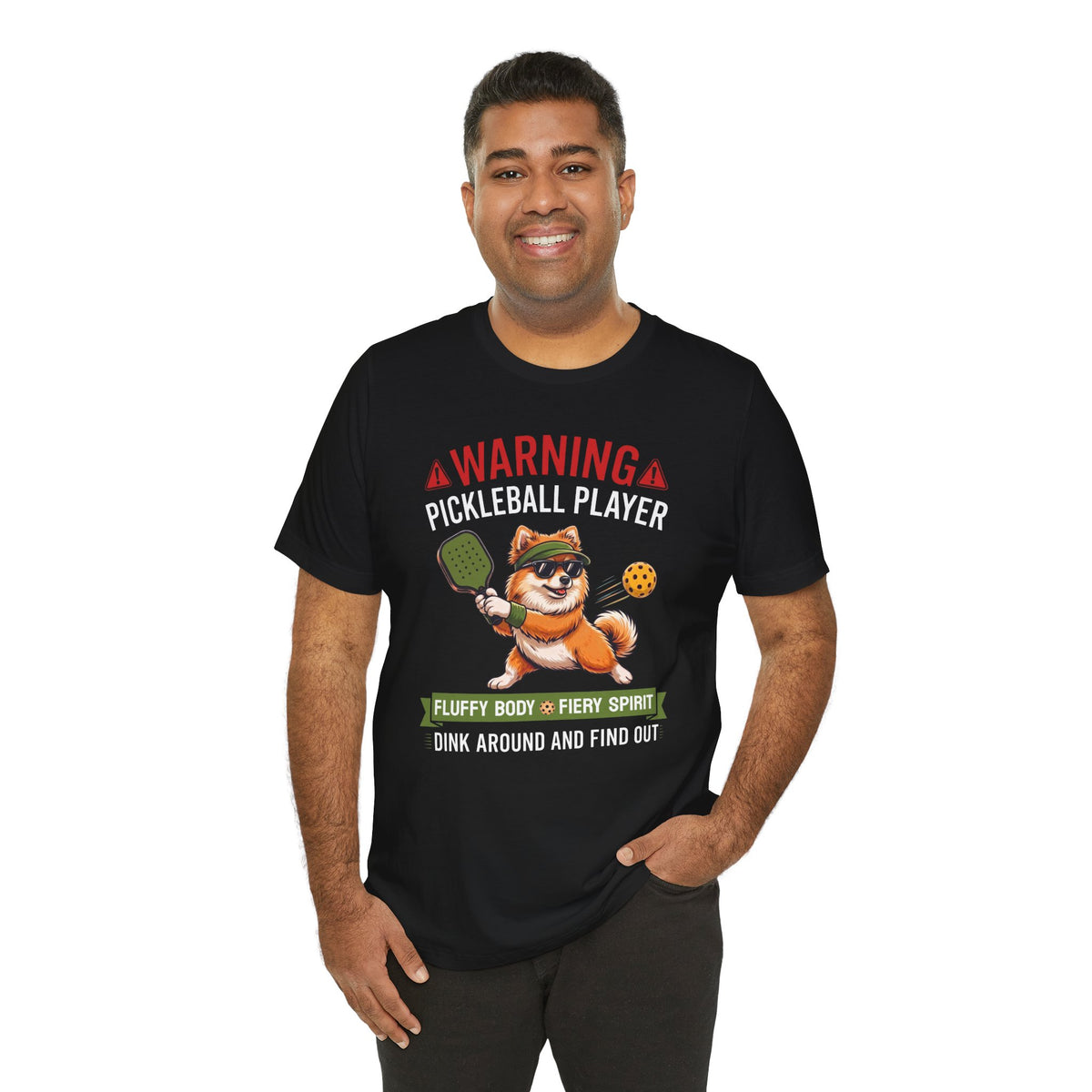 Pomeranian Pickleball T-Shirt - Dink Around And Find Out Funny Dog Shirt