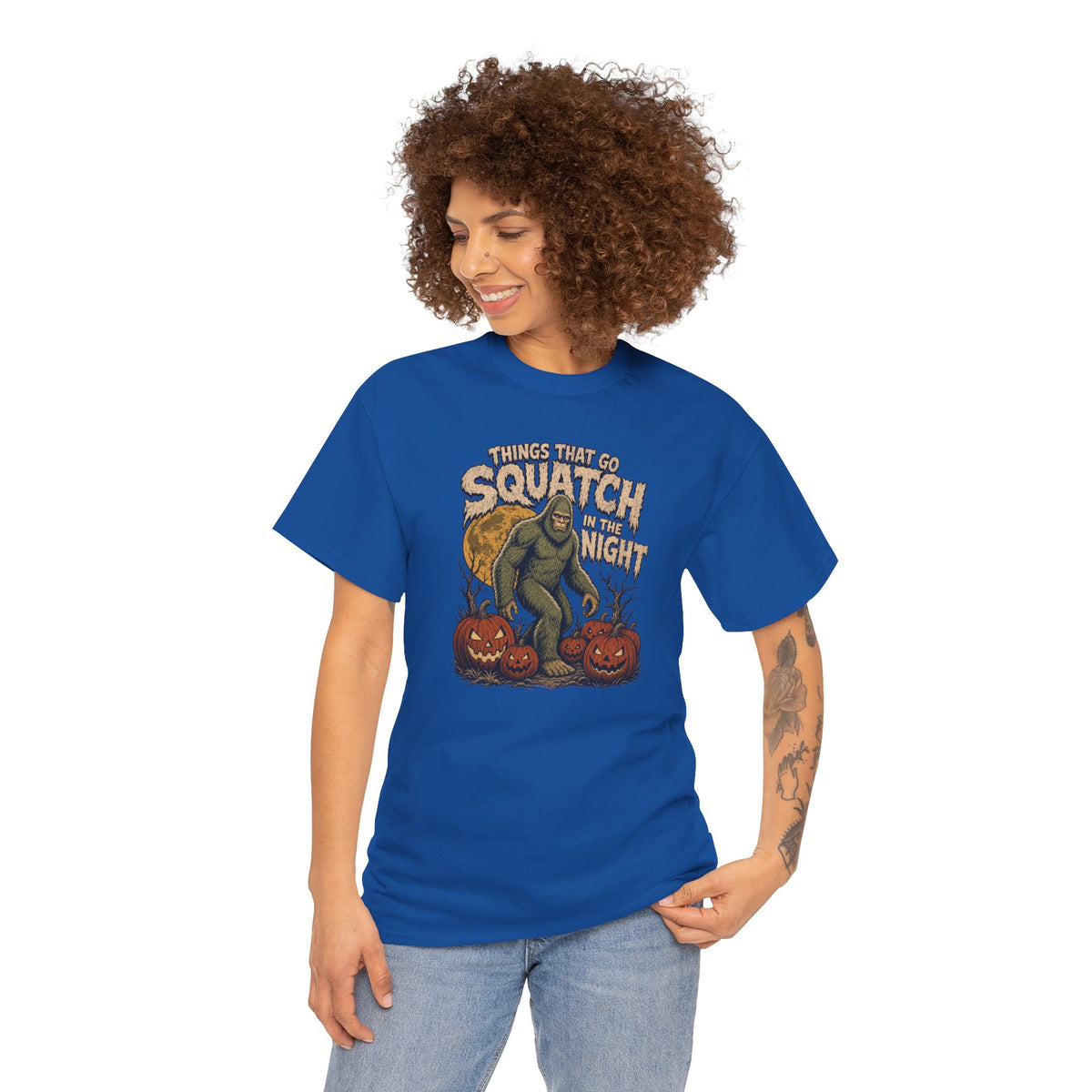 Things That Go Squatch In The Night T-Shirt - Bigfoot Halloween Tee
