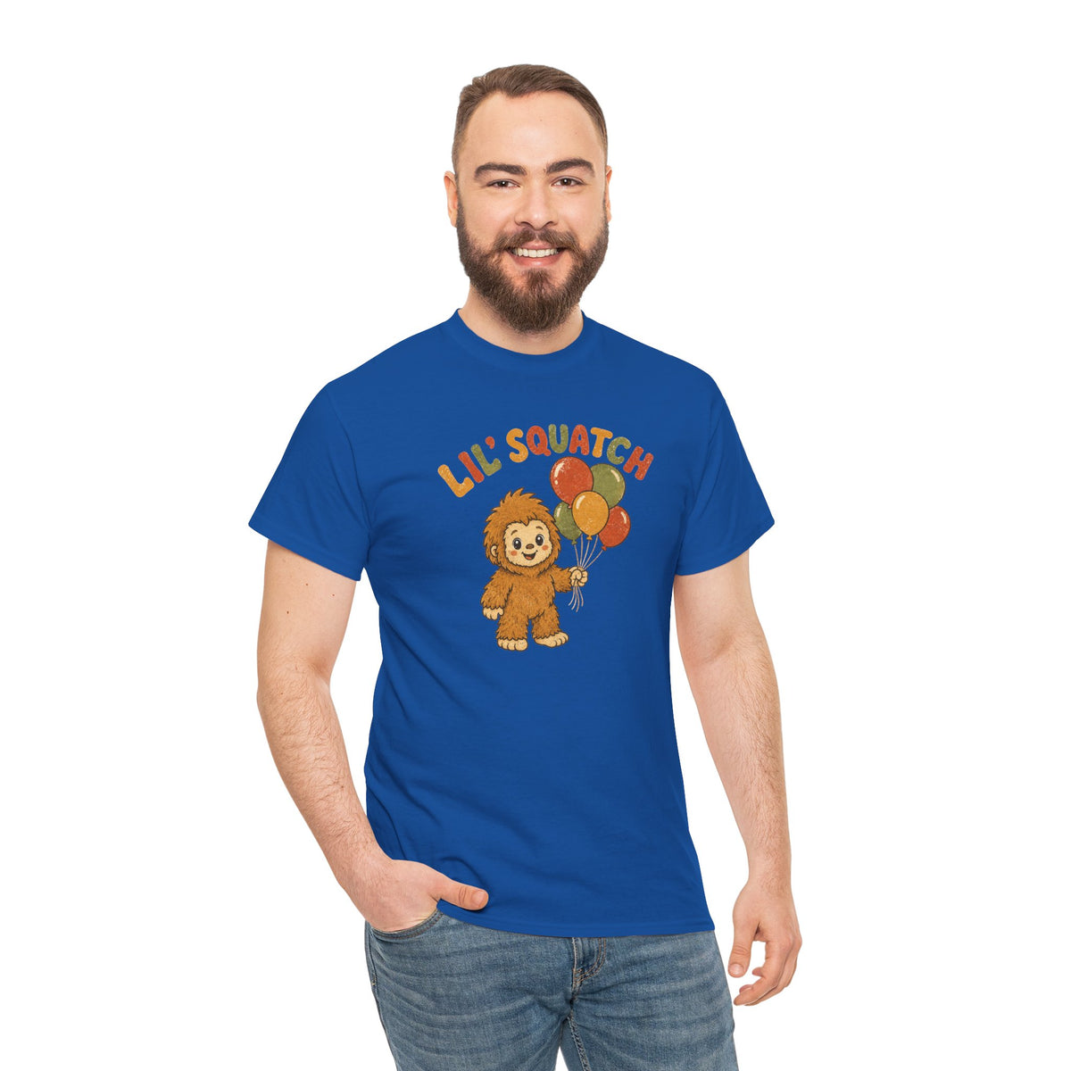 Lil' Squatch Birthday T-Shirt – Cute Baby Bigfoot Balloon Tee for Kids